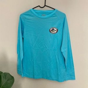 Offshore Angler blue Long Sleeved Shirt Size Small
